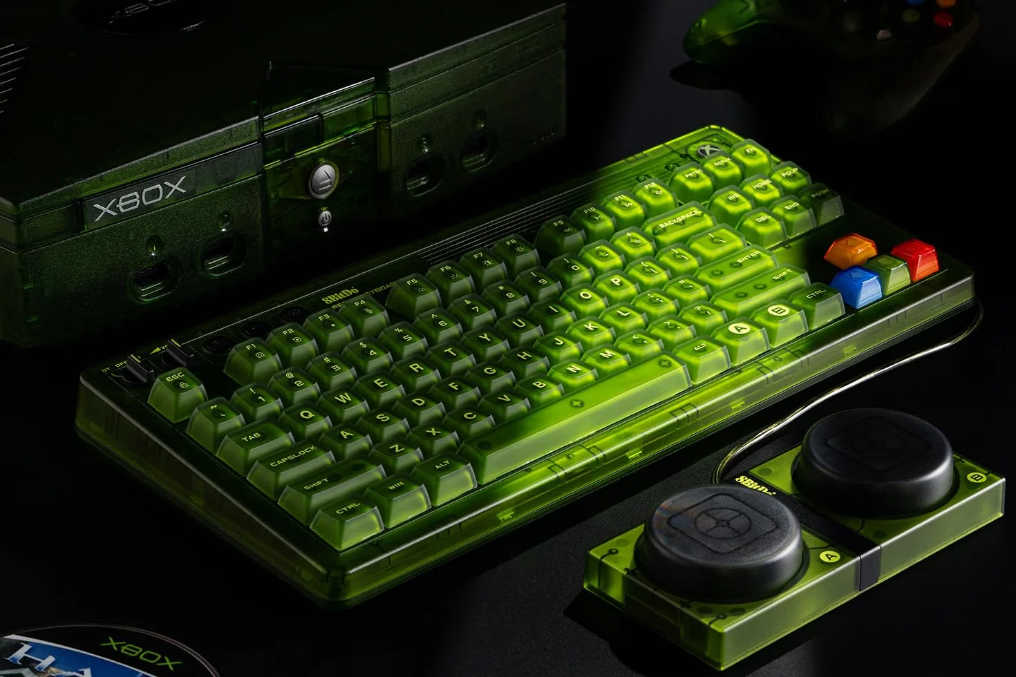 8BitDo Retro 87 Mechanical Keyboard with RGB Backlight, Bluetooth/2.4G/USB-C Hot Swappable Wireless Gaming Keyboard for Windows and Android - Xbox Edition (Officially Licensed) - QWERTY English