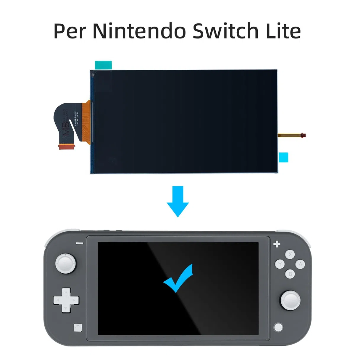 Wigearss Schermo LCD di Ricambio e Kit di Strumenti di Riparazione per Nintendo Switch Lite