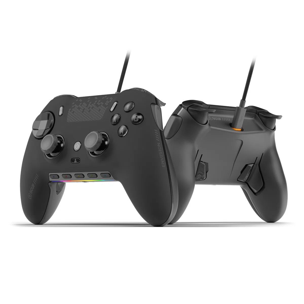 SCUF ENVISION V2 (2025) Controller di gioco cablato per PC – Nero | Thumbstick anti-drift, Cinque tasti G staccabili, Paddle posteriori staccabili
