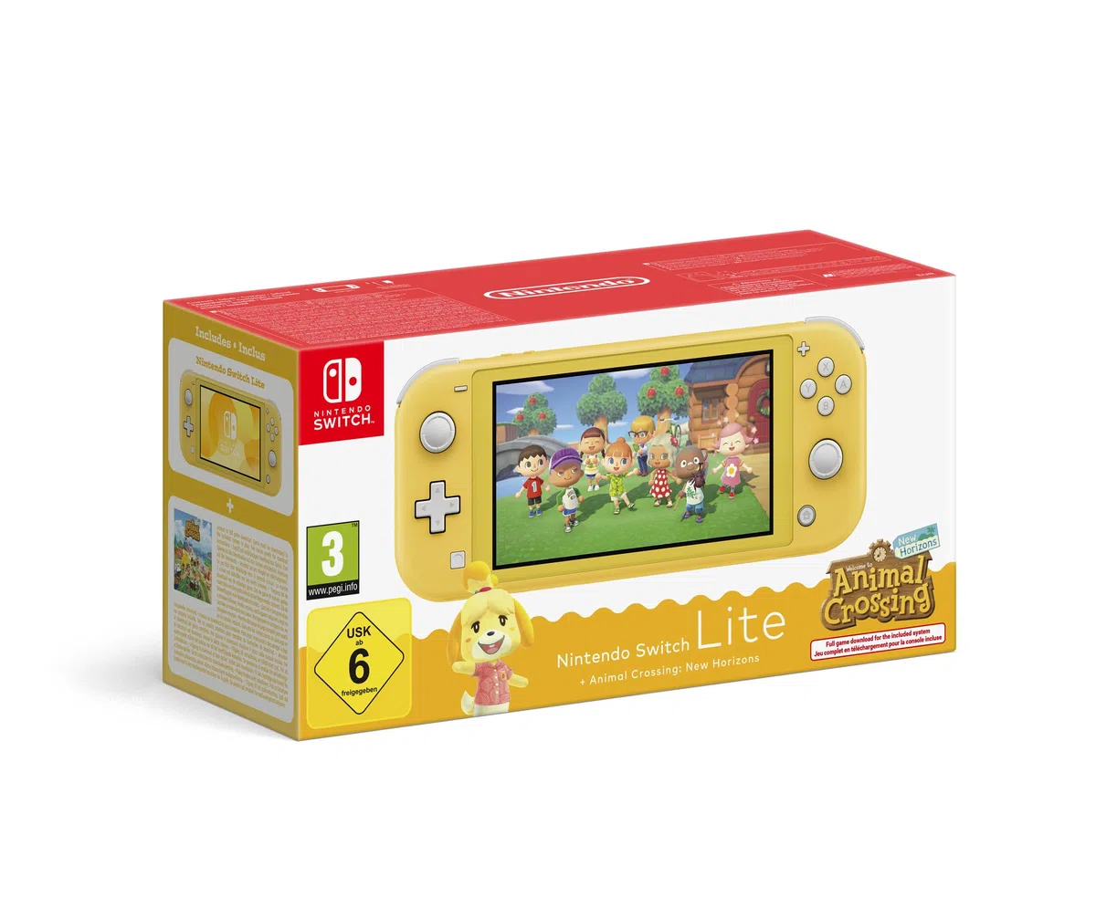 Console Nintendo Switch Lite + Animal Crossing: New Horizons (gialla)