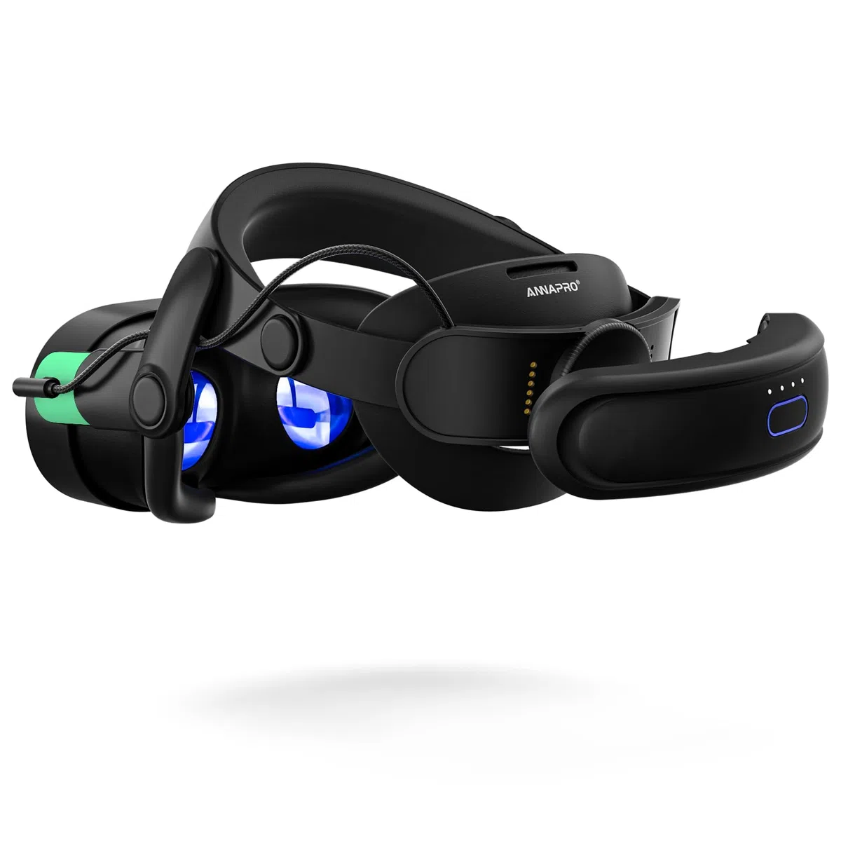 ANNAPRO A3 Max batteria headstrap per Meta Quest 3S/3, ricarica rapida da 20 W con batteria magnetica da 10.800 mAh, massimo comfort e tempo di riproduzione prolungato, compatibile con accessori Quest