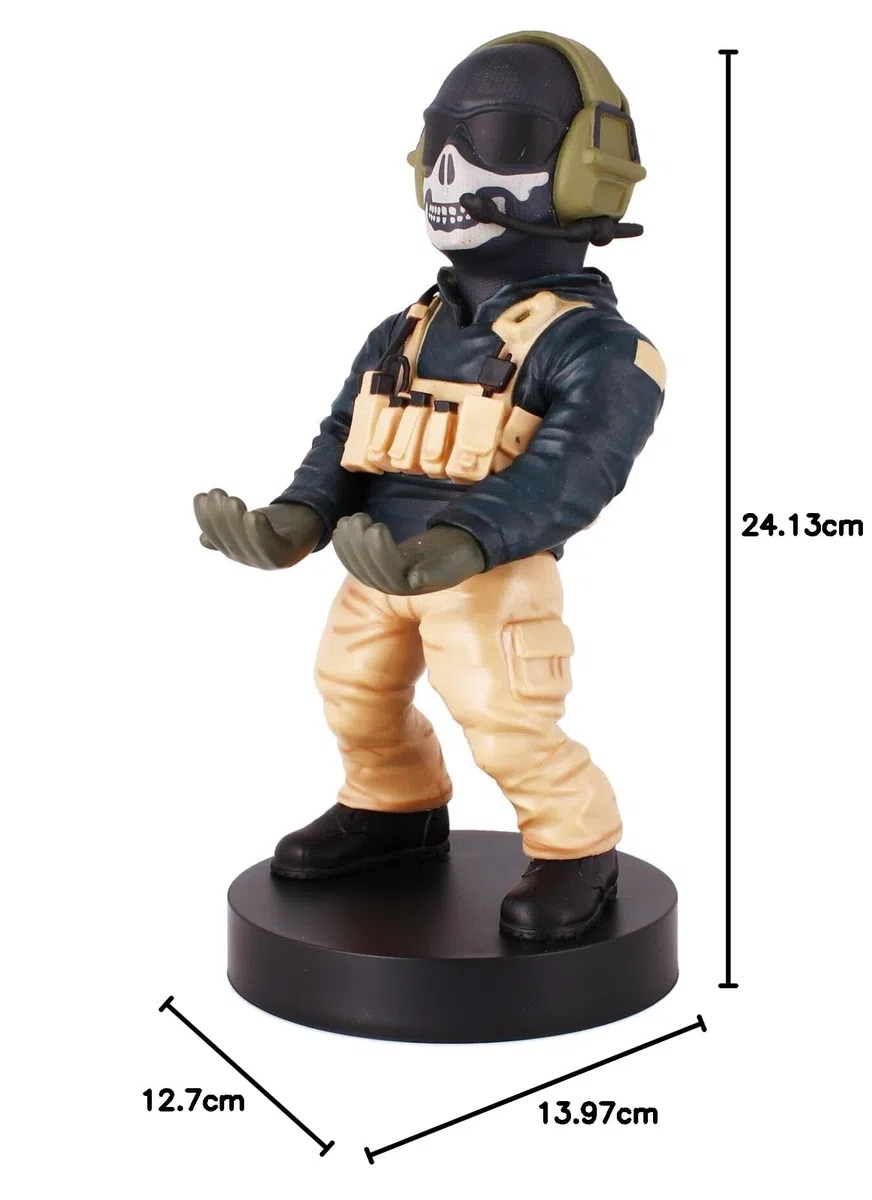 Cable Guys Exquisite Gaming Power Up Factory Call of Duty: Lt. Simon "Ghost" Riley Supporto per cellulare e controller di gioco