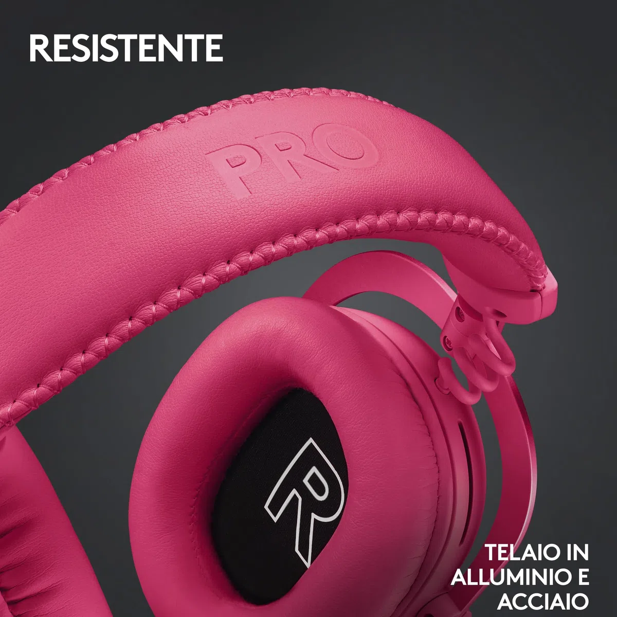 Logitech G PRO X 2 LIGHTSPEED Cuffie gaming wireless, Microfono a braccio rimovibile, Driver Grafene 50mm,DTS:Headphone X 2.0-Surround 7.1, Bluetooth/USB/3,5mm Aux, PC,PS5,PS4, Nintendo Switch,Magenta
