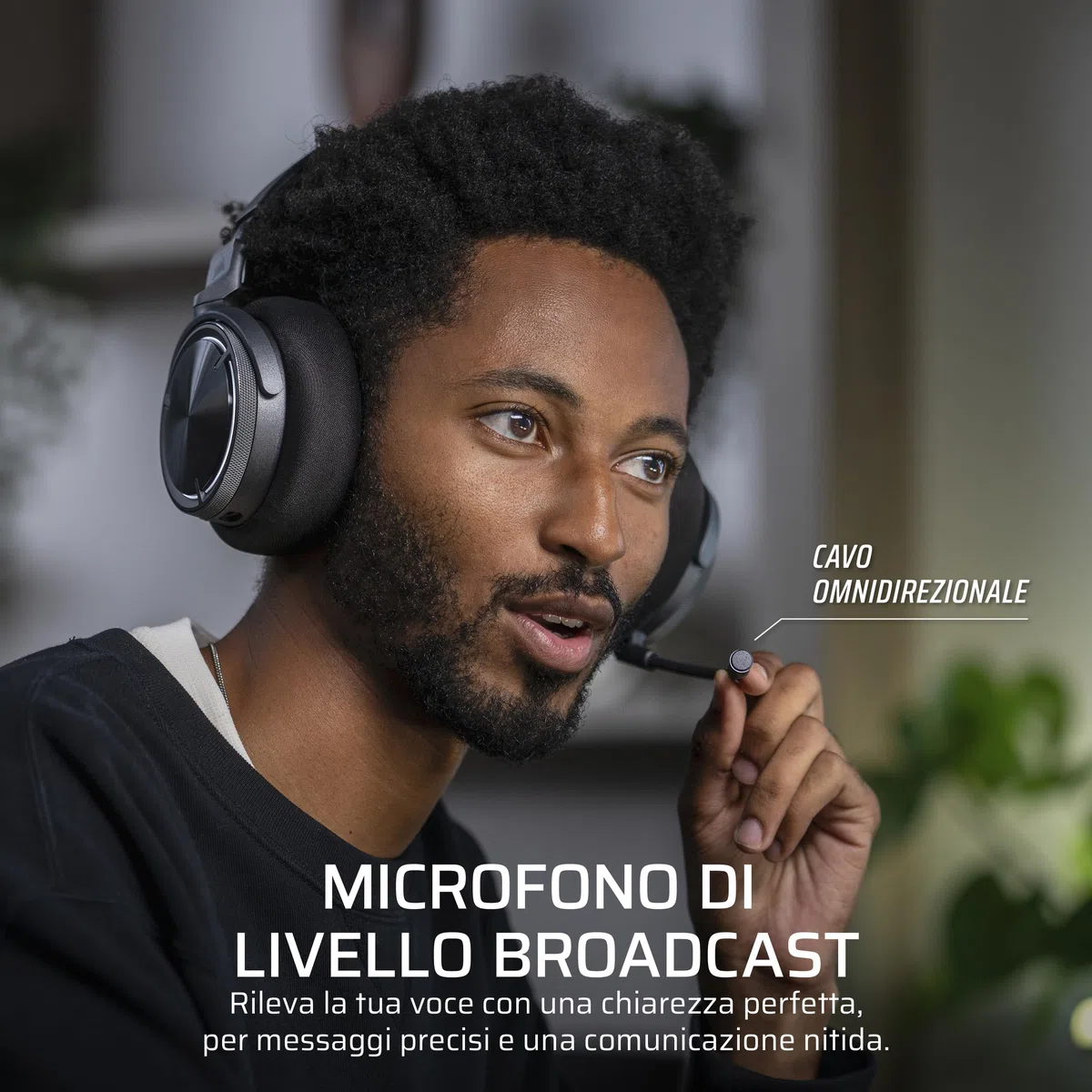 Corsair VIRTUOSO MAX WIRELESS Cuffie da Gioco Bluetooth Carbonio Dolby Atmos SoundID Cancellazione Attiva del Rumore Microfono Broadcast Grafene PC Mac PS5 PS4