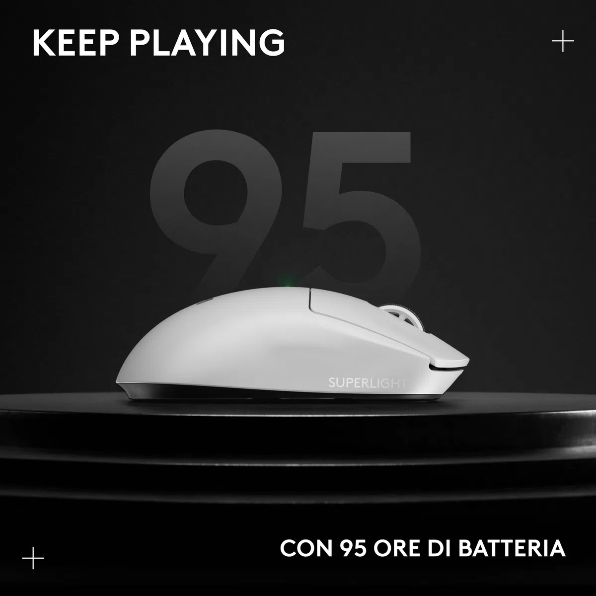 Logitech G PRO X SUPERLIGHT 2 LIGHTSPEED gaming mouse wireless 60g HERO 2 44K DPI USB-C Bianco