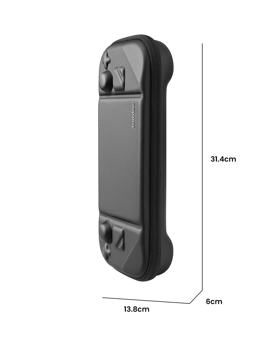 tomtoc Custodia Compatibile con Steam Deck/Steam Deck OLED, Custodia a Guscio Rigido in Filz a Protezione Totale per Console e Accessori Steam Deck, Resistente Agli Urti, per Viaggi o Regali Natale