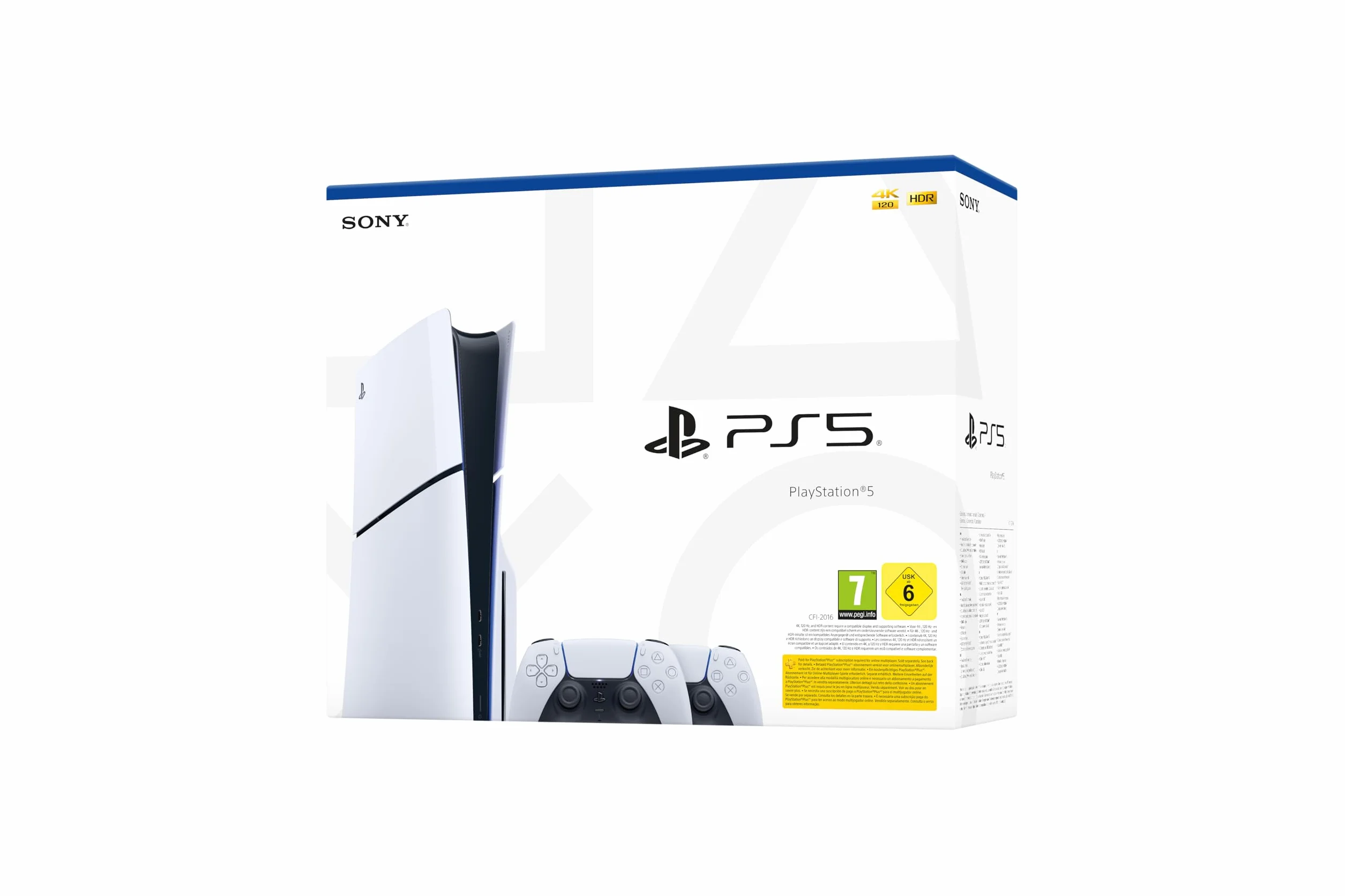 PlayStation 5 Slim Console + 2 DualSense White