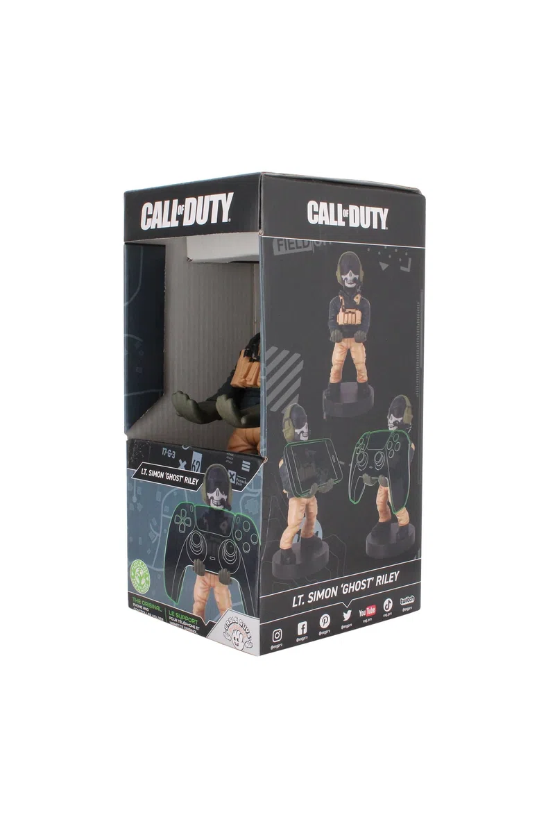Cable Guys Exquisite Gaming Power Up Factory Call of Duty: Lt. Simon "Ghost" Riley Supporto per cellulare e controller di gioco