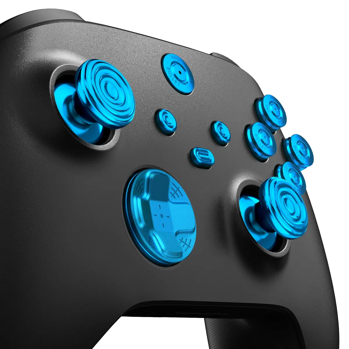 eXtremeRate Tasti Levette Analogiche in Metallo per Xbox Series X S Controller,11 in 1 D-pad Pulsante ABXY Analogici Thumbsticks in Alluminio per Xbox Series S X Joystick Model 1914-Blu