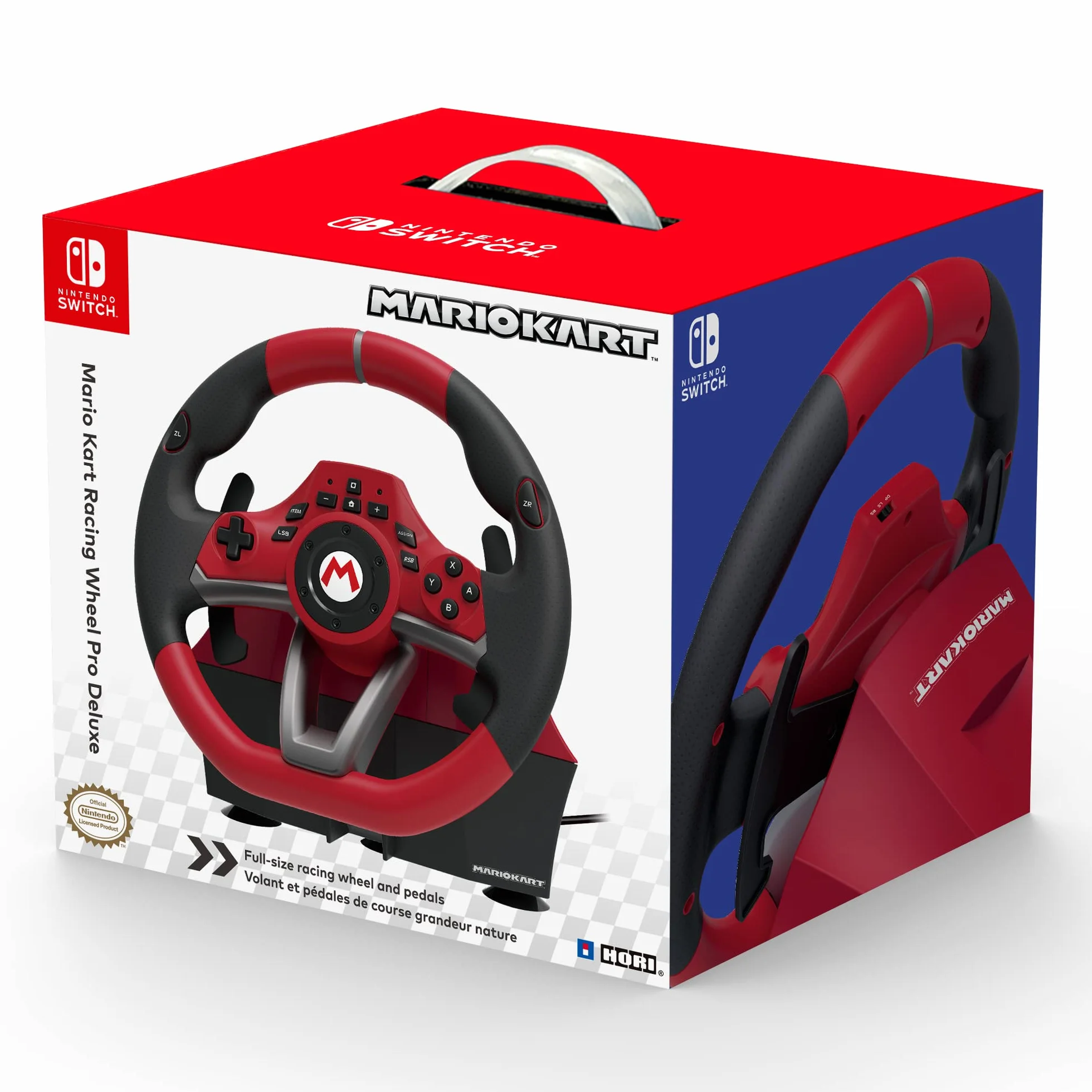 Hori USB Kart Racing Wheel Pro Deluxe NSW-228U Nintendo Switch PC