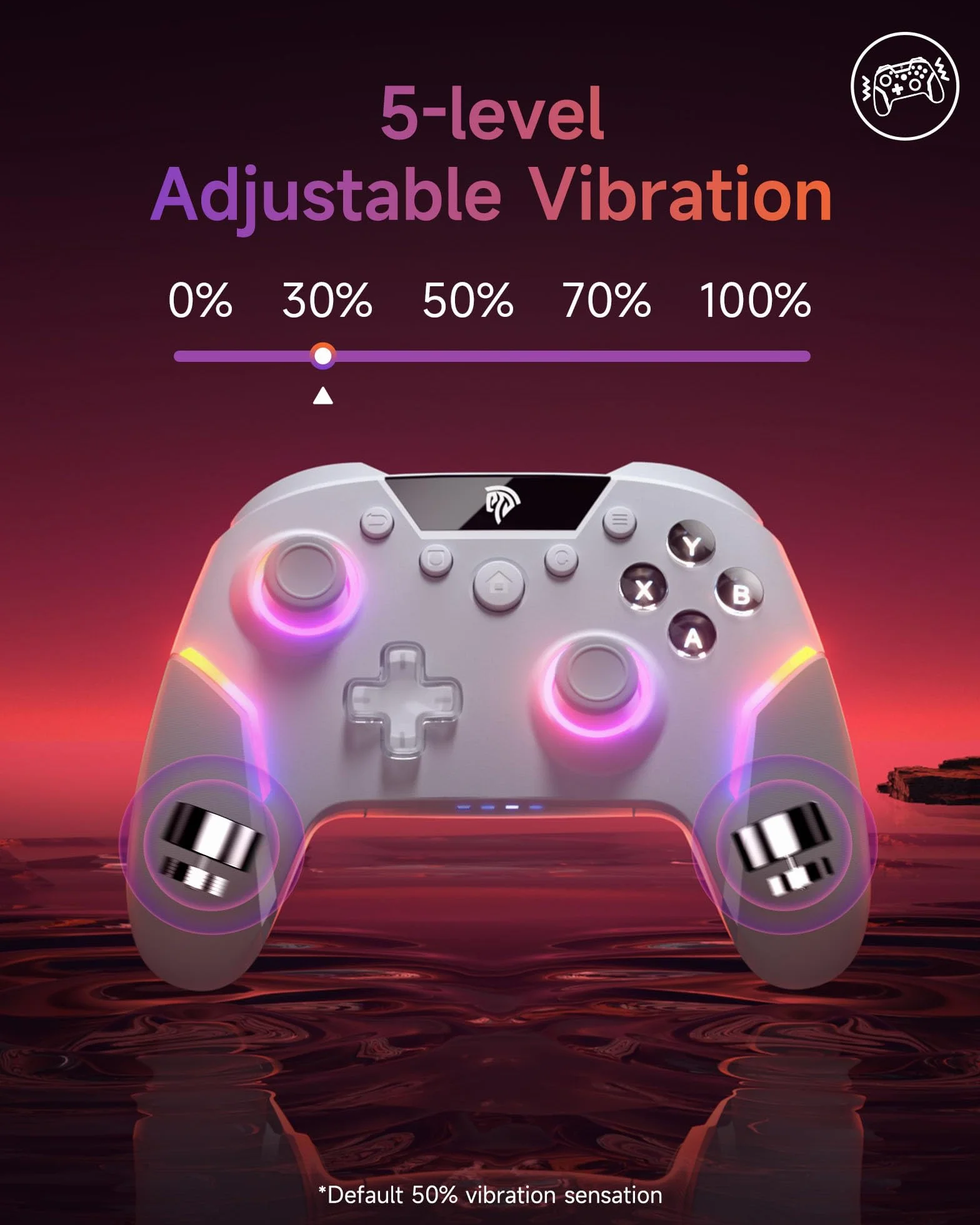 EasySMX X20 Elite Wireless Controller PC con Hall Grilletto Commutabile 2 in 1- Joystick Hall Rimovibile- Joystick per PC con Pulsanti Meccanici- RGB Luce- Batteria da 1000mAh per PC/Switch/Mobile