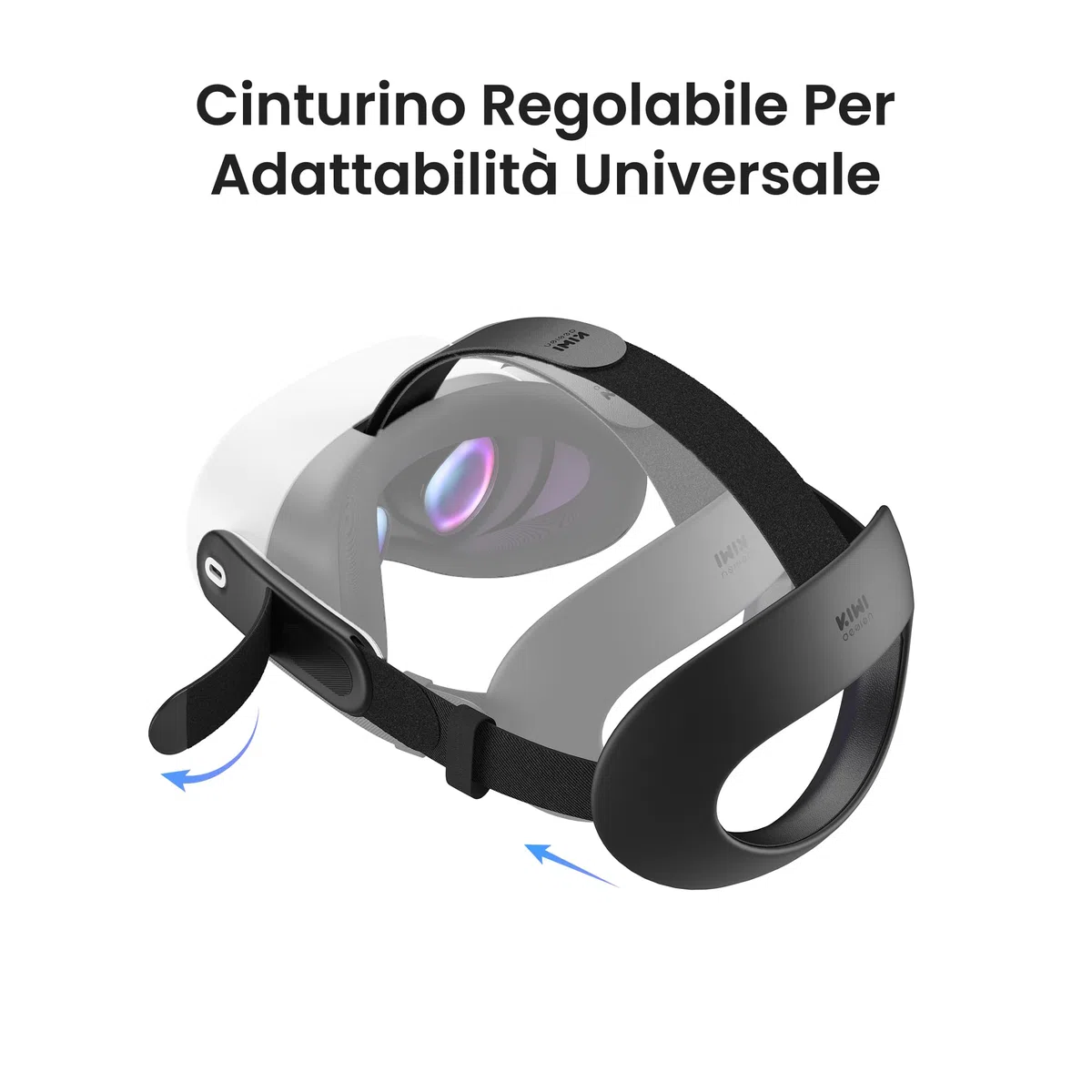 KIWI design K4 Flex Fascia Testa Comfort per Meta Quest 3/3S, Cinturino Elite Regolabile in Schiuma PU