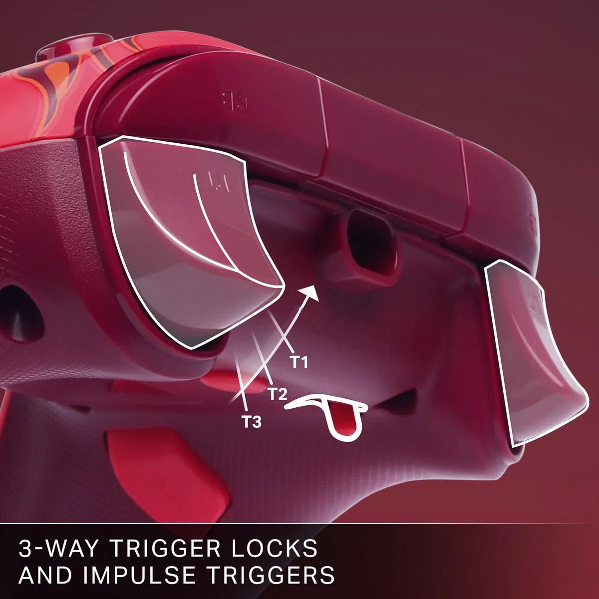 PowerA Advantage Controller cablato Incendio rosso per Xbox Series X|S