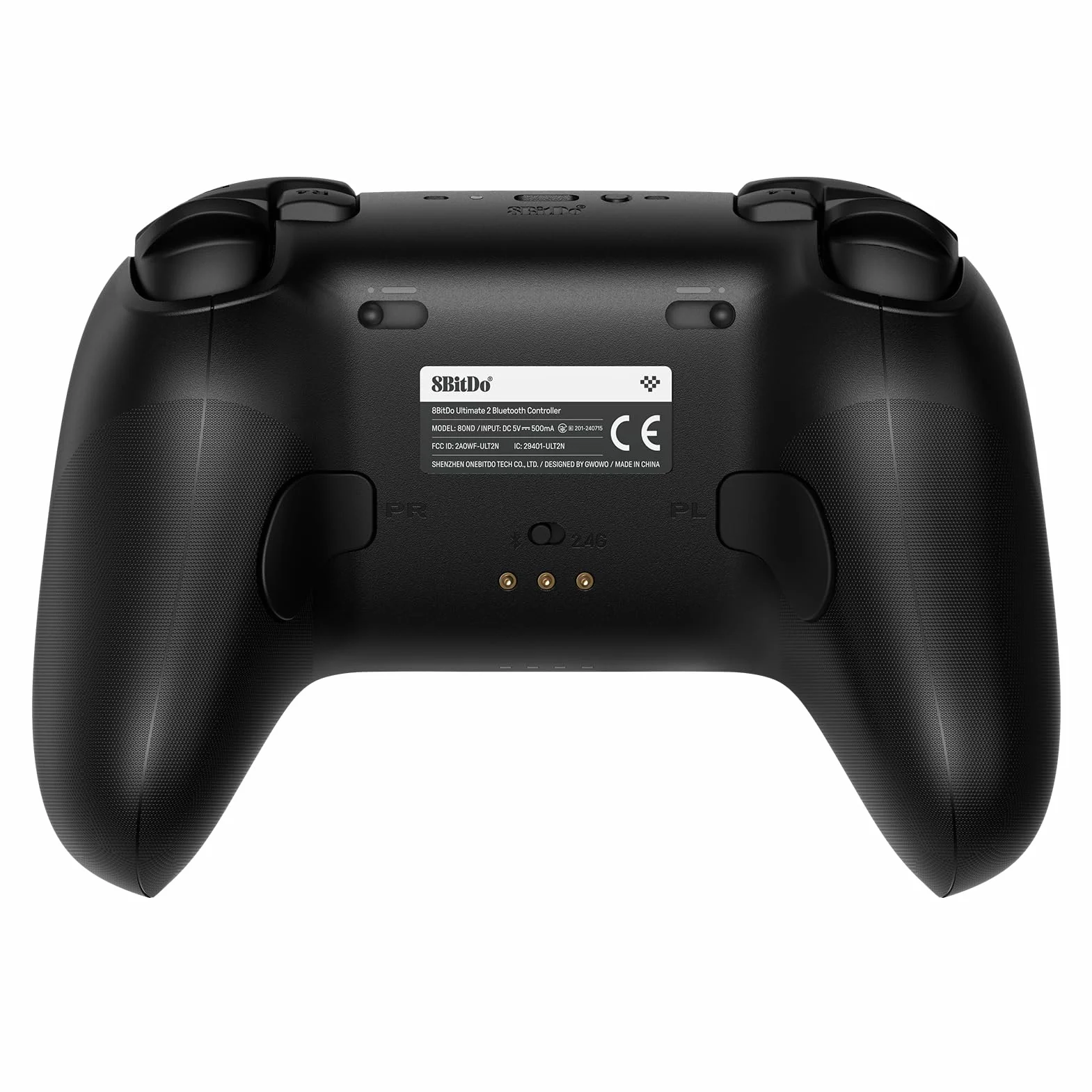 8BitDo Ultimate 2 Bluetooth Controller for Switch & Windows PC, Black