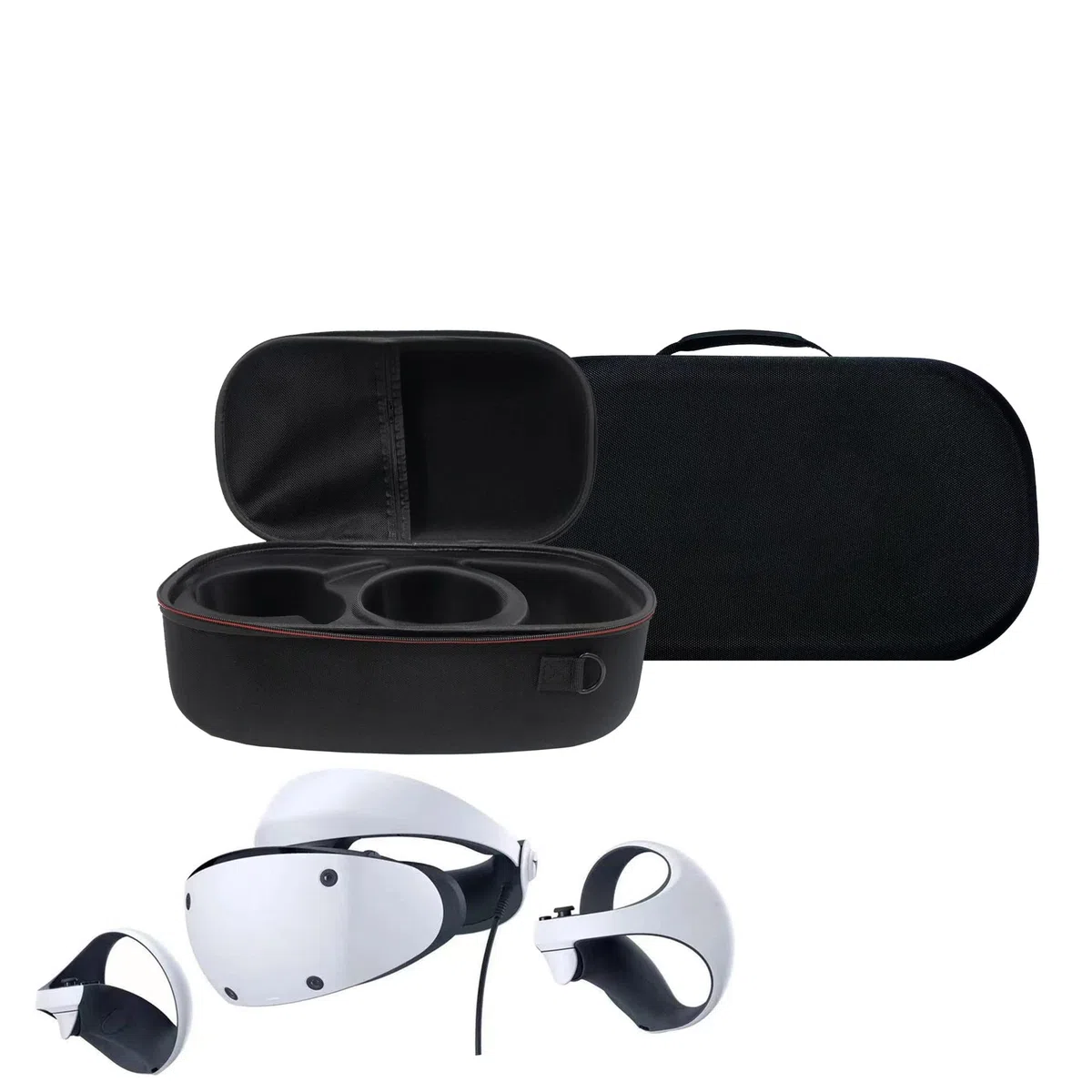 per PS5 VR2 Custodia portatile per custodia ad alta capacità custodia per occhiali PSVR2 custodia protettiva in EVA, Nero , Borsa portaoggetti PSVR2