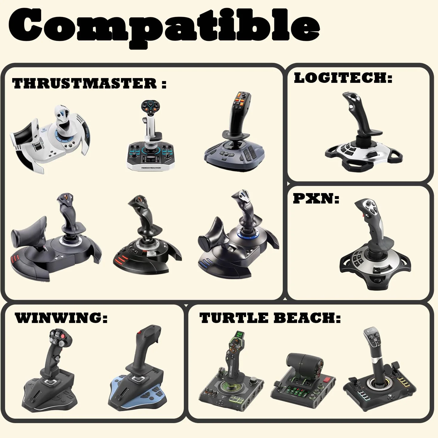 Supporto da scrivania in metallo compatibile con Thrustmaster SimTask Farmstick, T-Flight One, Hotas 4, Hotas X, T16000M FCS, TCA Sidestick, Sol-R1, Sol-R2