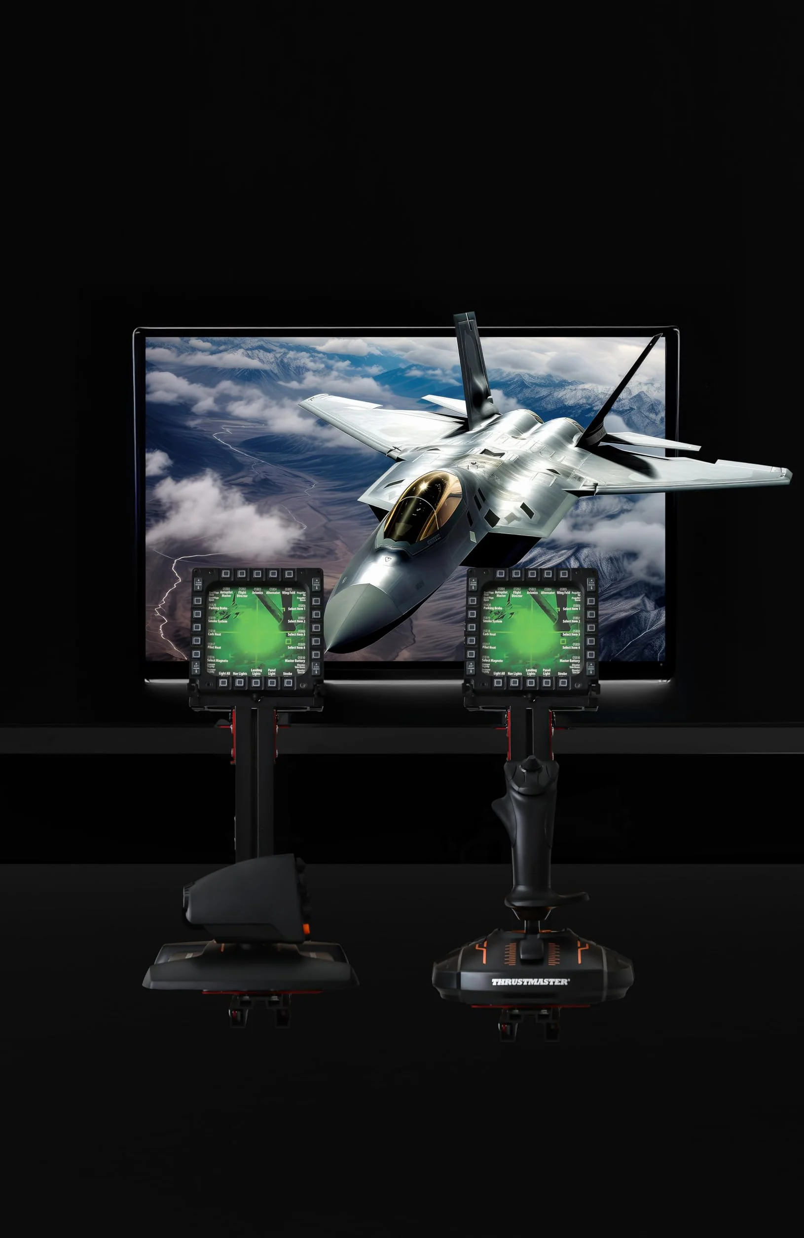 J-Pein The Steel Supporto da scrivania per sistemi Joystick, acceleratore e hota. Supporta completamente Quasi tutti i dispositivi di controllo della SIM di volo. (Non Incluso)