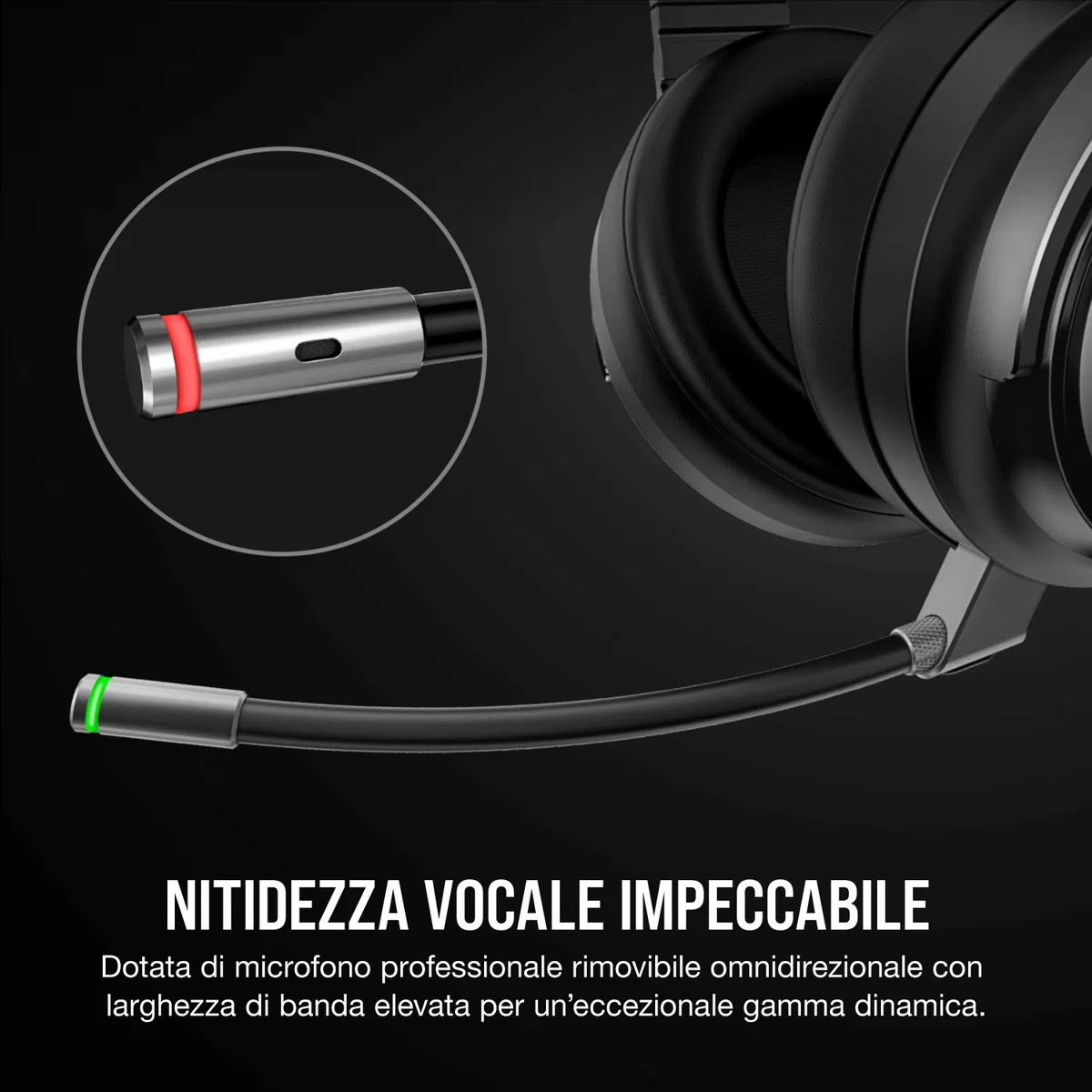 Corsair Virtuoso RGB Wireless Alta Fedeltà Cuffia Gaming Nero