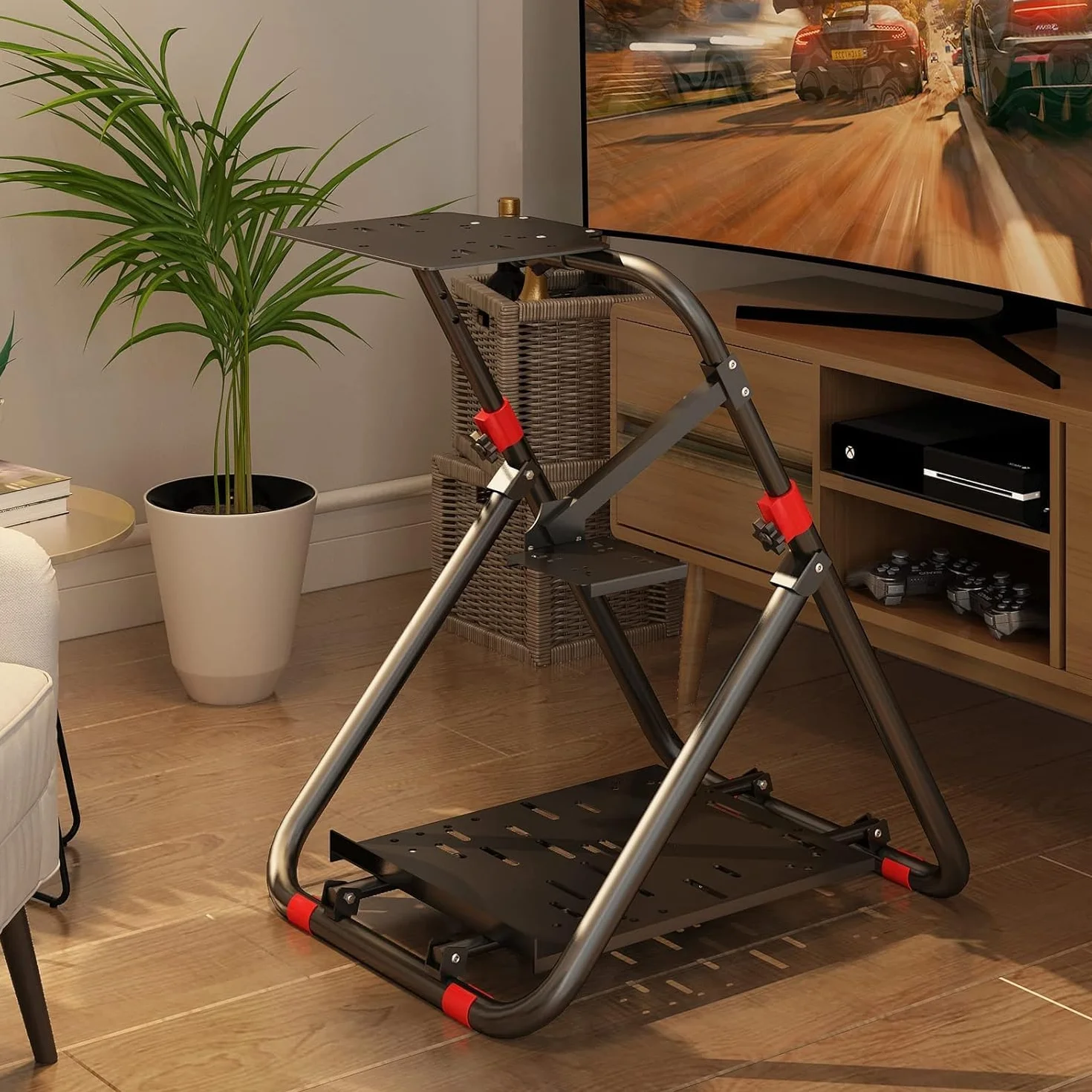 DIWANGUS Supporto per volante pieghevole per Logitech G923 G920 G29 G27 G25 Thrustmaster T248X T248 T300Rs TX T150 PS4 PS5 Xbox