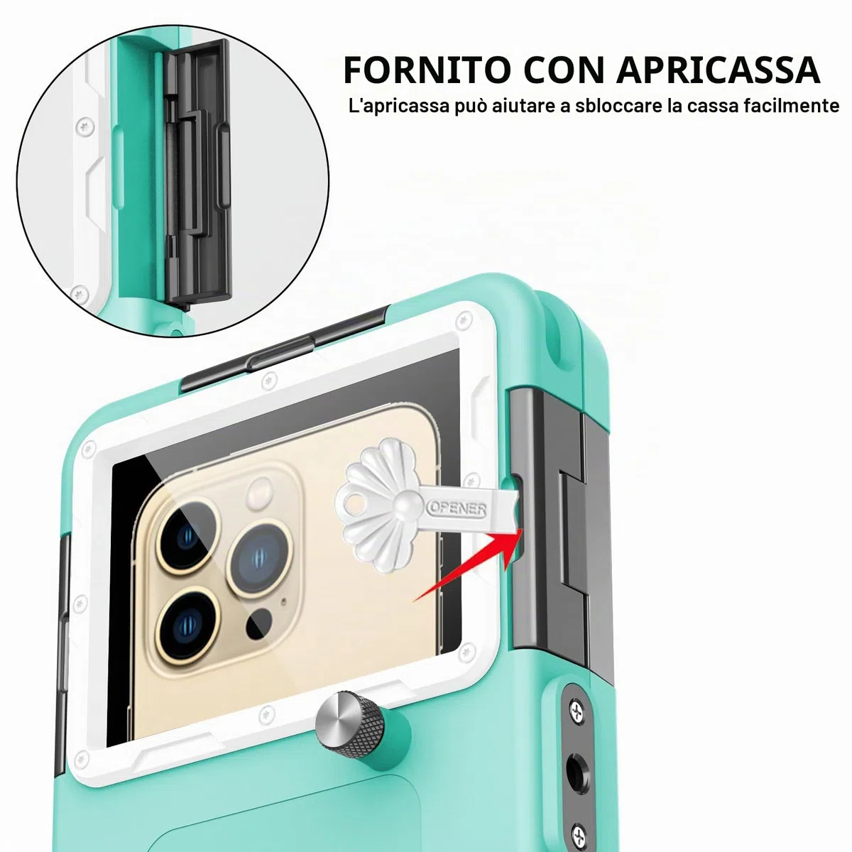 Custodia Impermeabile Smartphone IPX8 Porta custodia cellulare impermeabile 15m Subacquea compatible per iPhone 17 Pro 17 Air 16 15 Plus 12 13 14 15 16 17 Pro Max 16 15 14 Pro Samsung S25 S24 Ultra