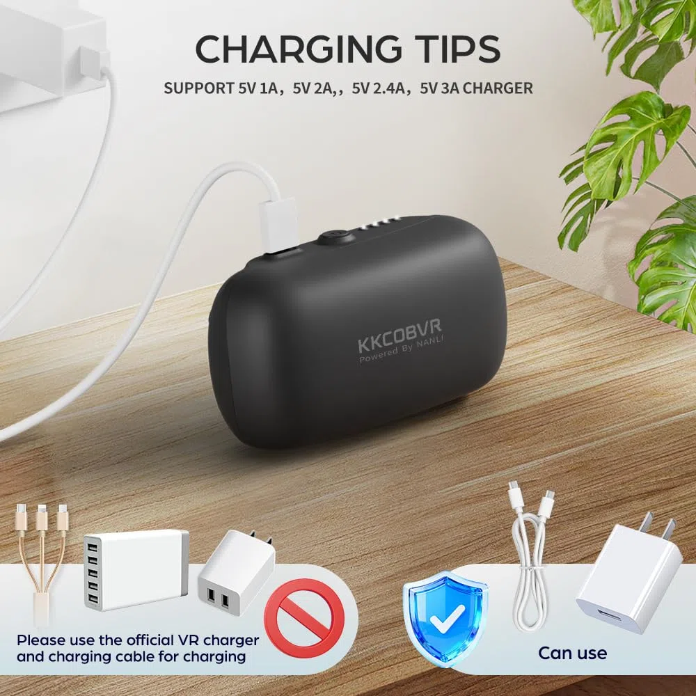 kkcobvr Q3 PRO Fascia testa batteria 10000mAh Compatibile Quest 3