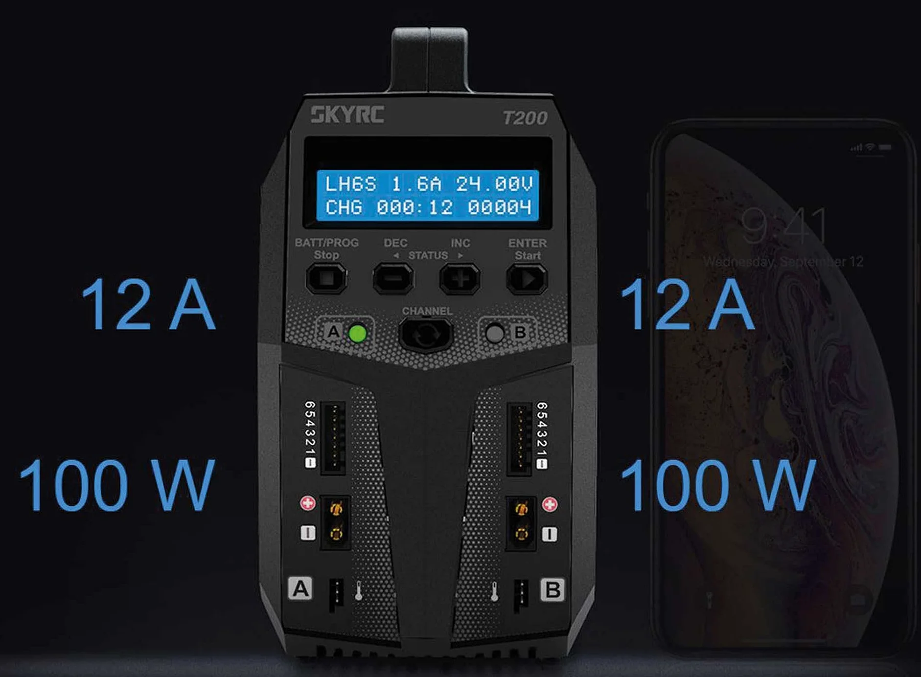 SkyRC T200 Caricabatteria AC, DC