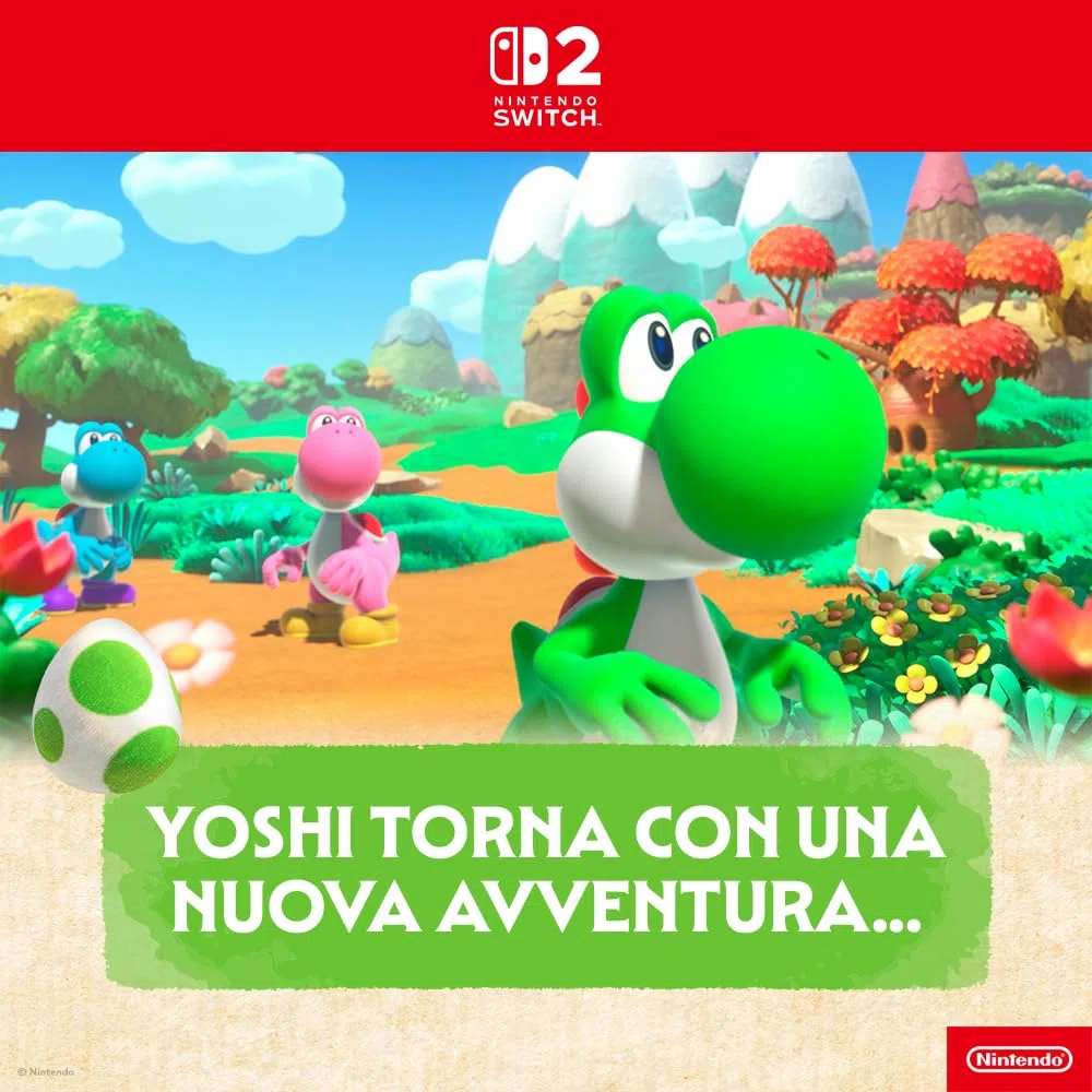 Yoshi and the Mysterious Book - Nintendo Switch 2 - Ed. Italiana - Versione su scheda