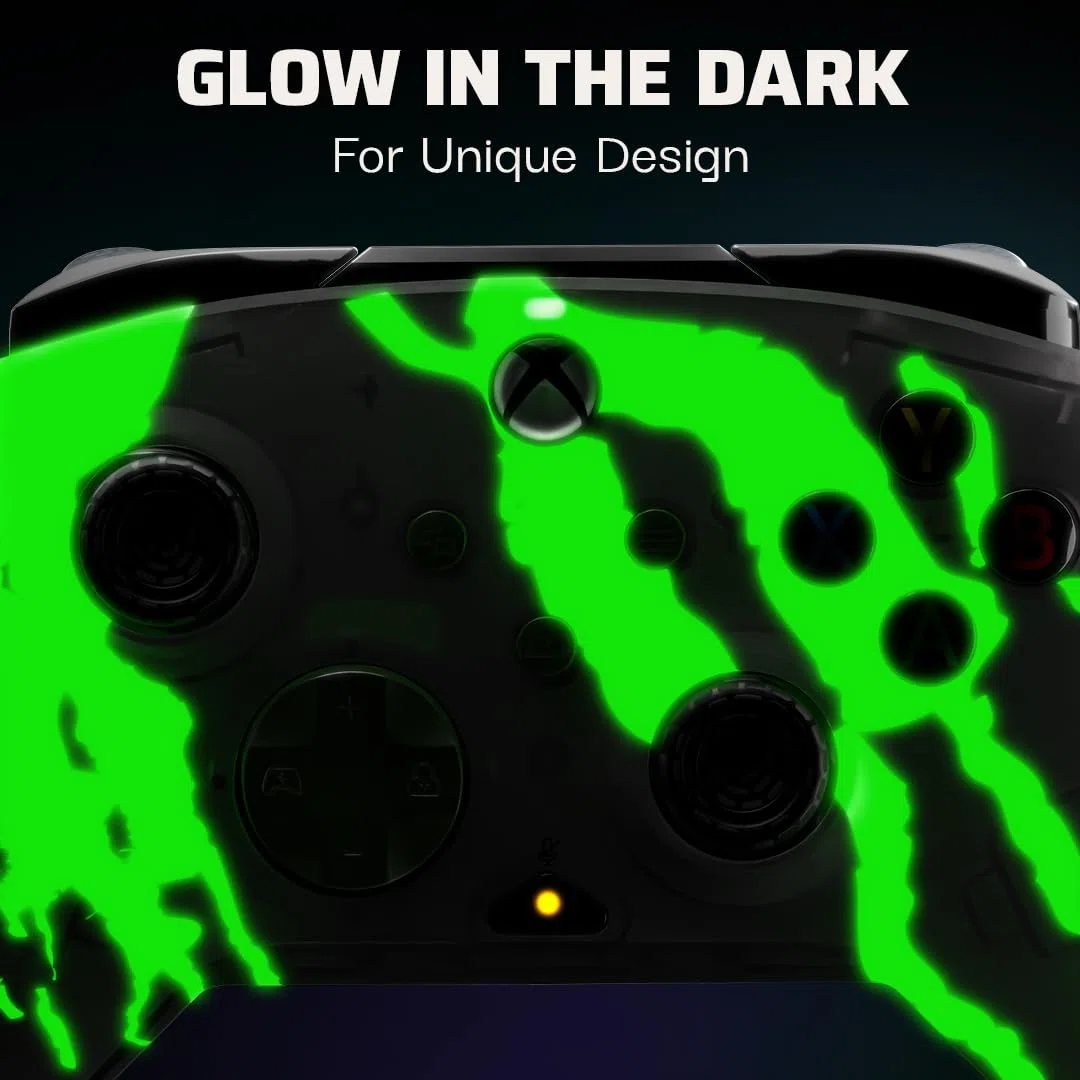 PDP Xbox REMATCH GLOW Wired controller - Jolt Green