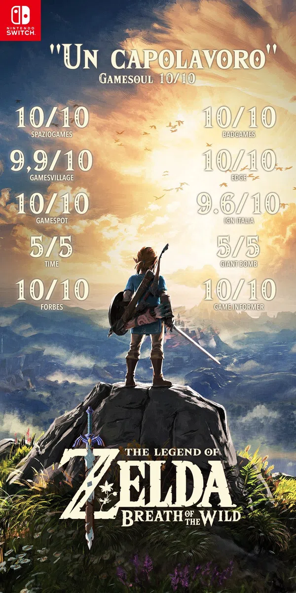 The Legend of Zelda: Breath of the Wild - Nintendo - Ed. Italiana - Versione scheda