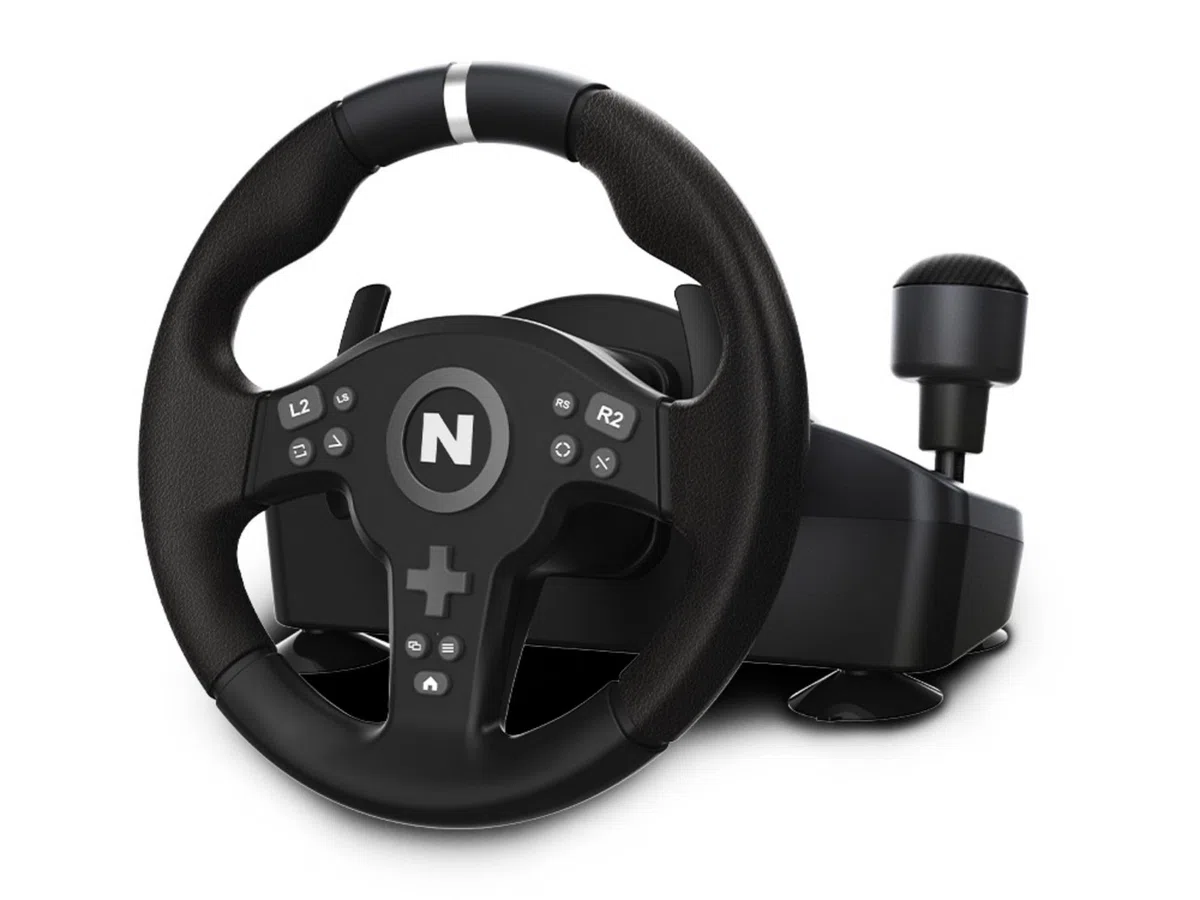 NITHO Drive Pro V200 Volante da Corsa con Pedali e Cambio 270° Compatibile PC PS4 Xbox Series X|S