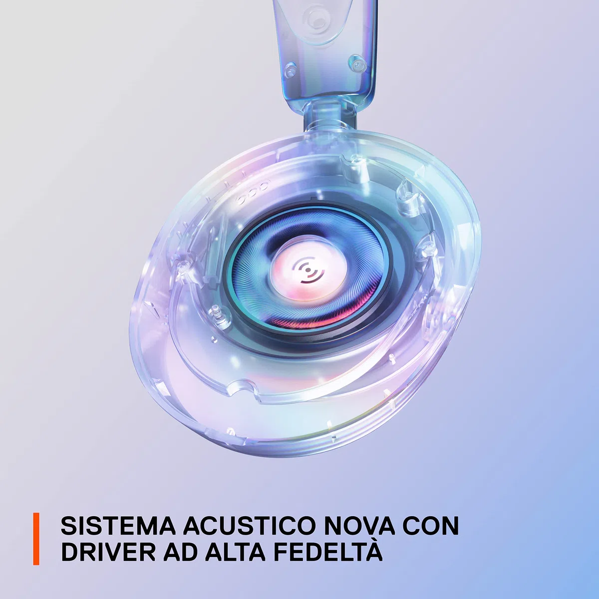 SteelSeries Arctis Nova 1P Cuffie da gaming multisistema Driver Hi-Fi Audio spaziale 360° Memory Foam Bianco