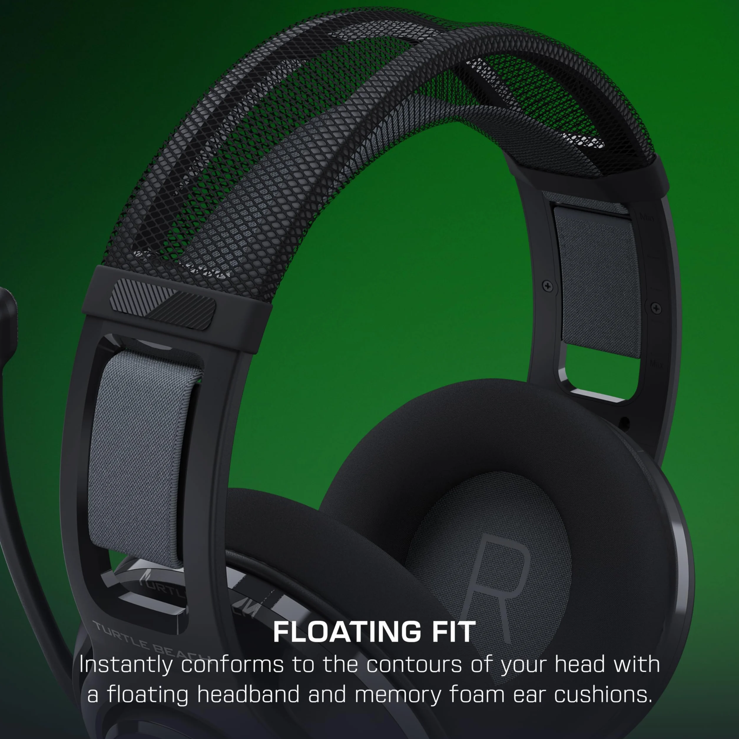 Turtle Beach Atlas 200 Cuffie da gioco multipiattaforma cablate per Xbox, PlayStation e PC con driver Nanoclear da 50 mm, microfono flip-to-mute, cuscini in memory foam