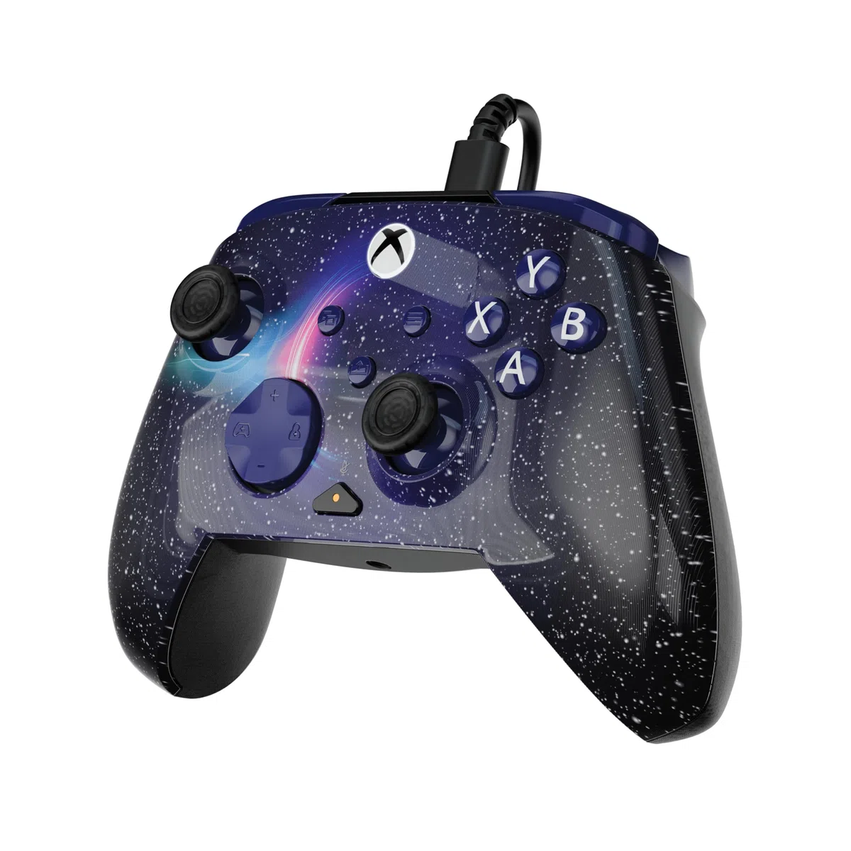 Turtle Beach Rematch Advanced Dark Cosmos Controller gaming con cavo per Xbox e PC, licenza ufficiale, pulsanti rimappabili, grilletti sensibili, comandi audio
