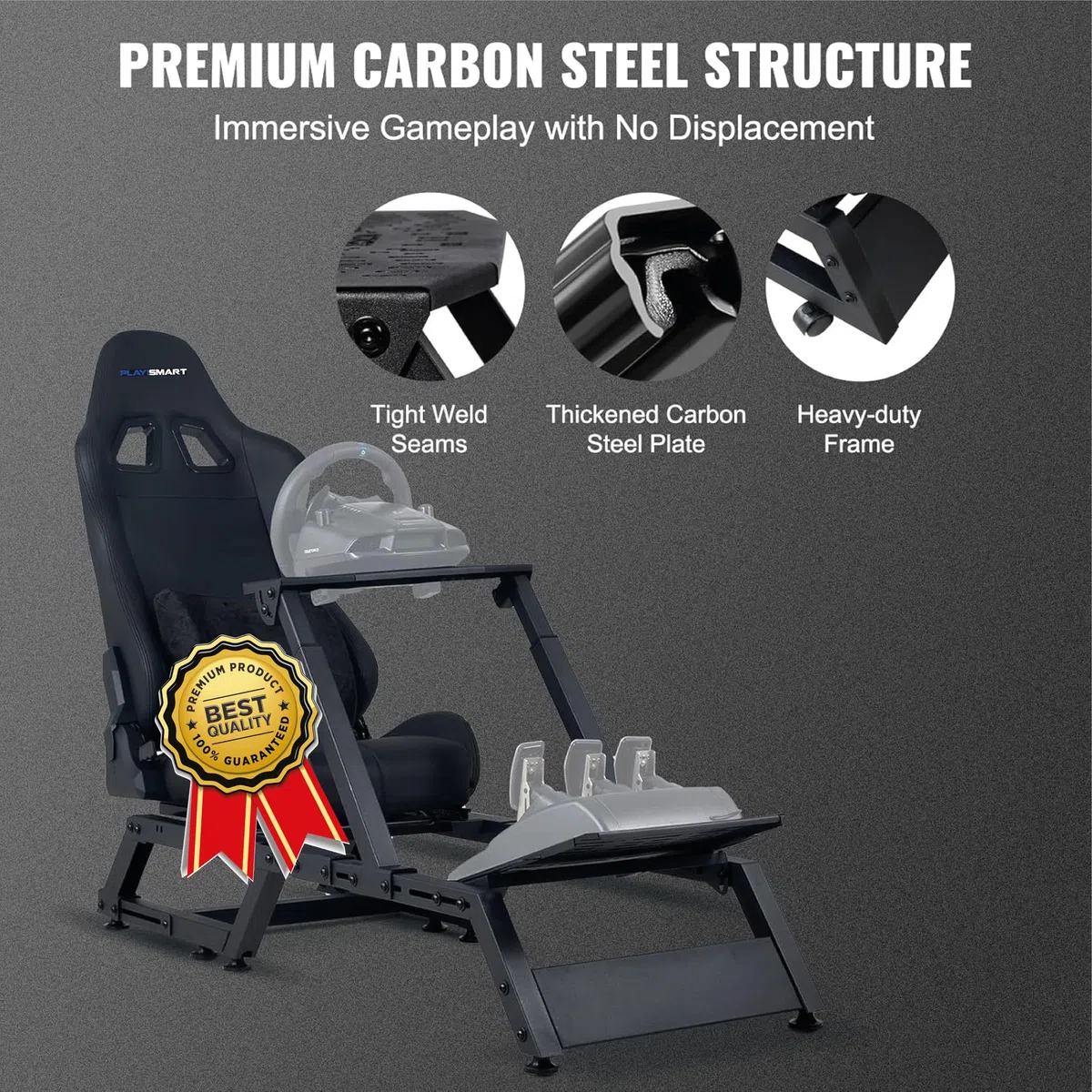 EGOTECH Smart Racing Seat Simulatore di Guida Pieghevole Regolabile