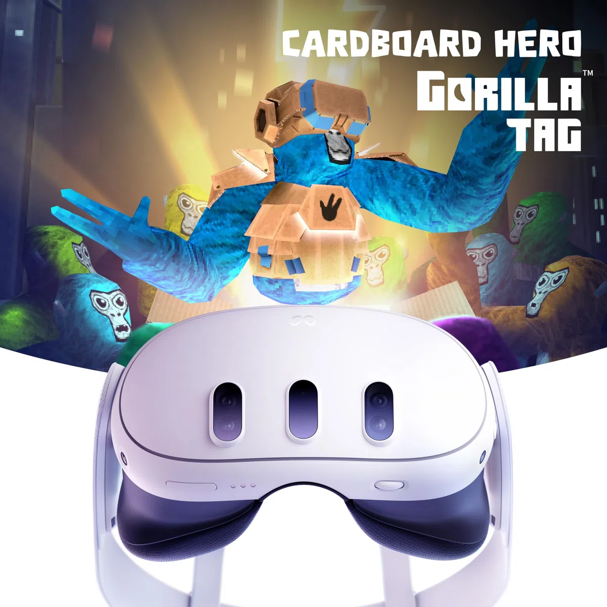 Meta Quest 3 512 GB, Bundle Cardboard Hero Gorilla Tag Amazon Exclusive