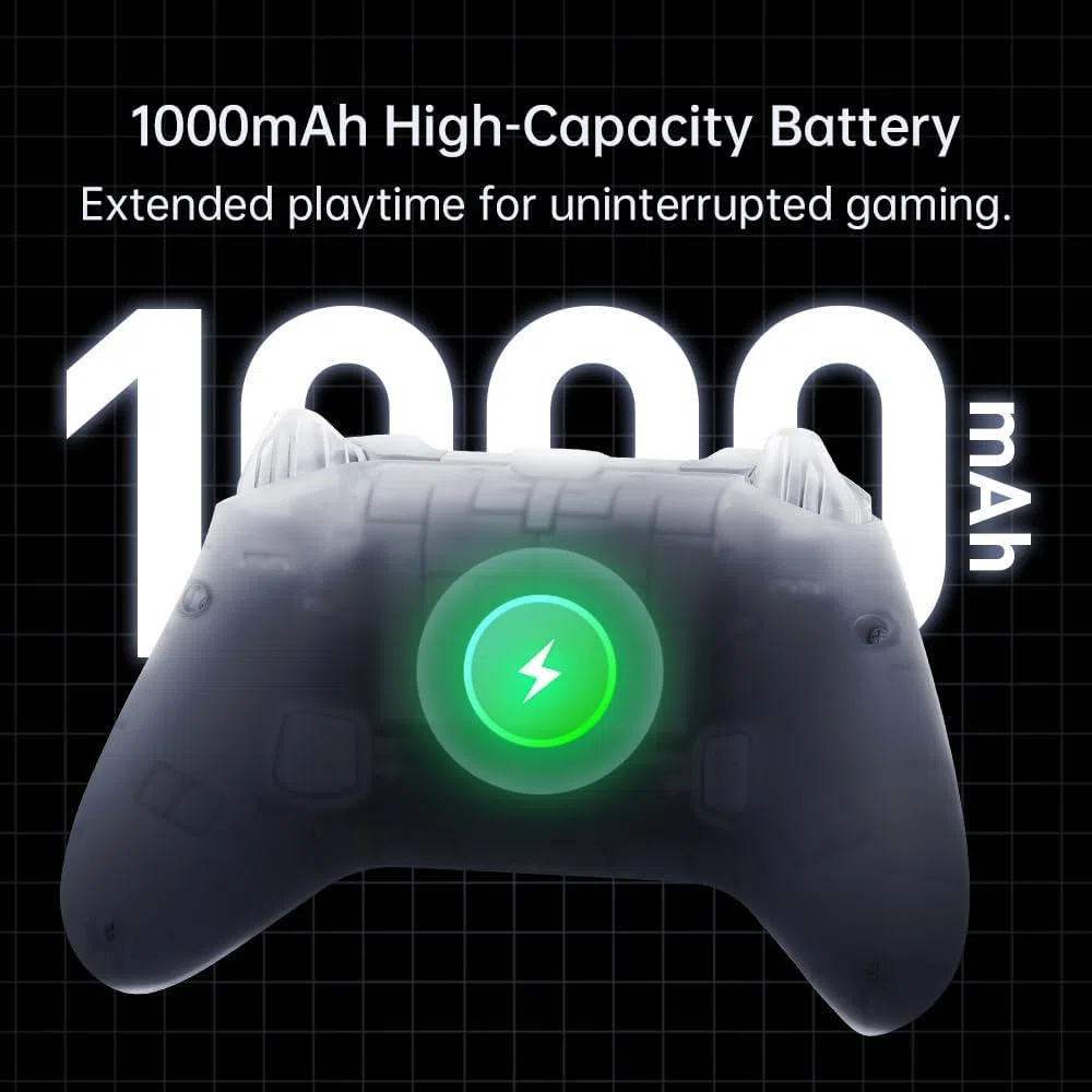 Machenike G3V2 Controller per PC/Switch/iOS/Android - Joystick ad effetto Hall, Illuminazione RGB, Pulsanti rimappabili, Batteria da 1000mAh - Latenza ultra-bassa & Polling di 1000Hz Respuesta, Nero